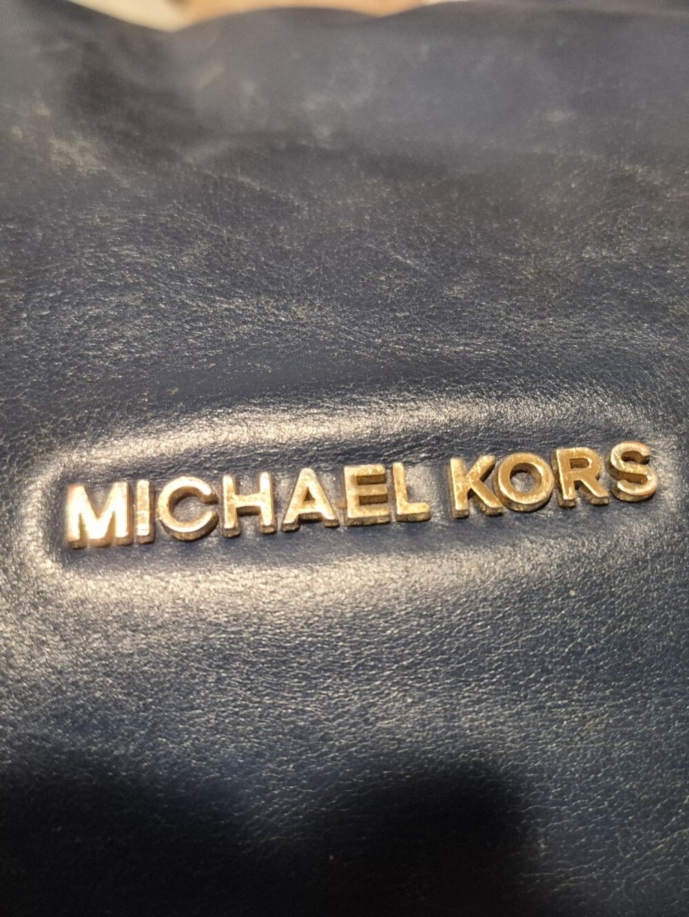 Michael Michael Kors Blue Devon Leather Hobo Satchel - Picture 4 of 9